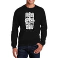 thumbnail image 1 of LA Pop Art Men's Word Art Crewneck Sweatshirt - TIKI - BIG KAHUNA, 1 of 2