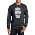 thumbnail image 1 of LA Pop Art Men's Word Art Crewneck Sweatshirt - TIKI - BIG KAHUNA, 1 of 2