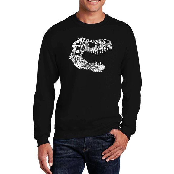LA Pop Art Men's Word Art Crewneck Sweatshirt - TREX