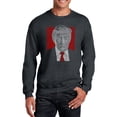 thumbnail image 1 of LA Pop Art Men's Word Art Crewneck Sweatshirt - TRUMP 2016 - Make America Great Again, 1 of 2