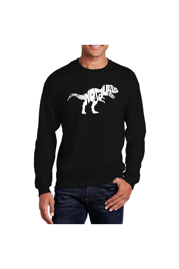 Men's Word Art Crewneck Sweatshirt - TYRANNOSAURUS REX