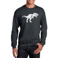 thumbnail image 1 of LA Pop Art Men's Word Art Crewneck Sweatshirt - TYRANNOSAURUS REX, 1 of 2