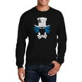 thumbnail image 1 of LA Pop Art Men's Word Art Crewneck Sweatshirt - The Mad Hatter, 1 of 2