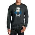 thumbnail image 1 of LA Pop Art Men's Word Art Crewneck Sweatshirt - The Mad Hatter, 1 of 2