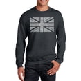 thumbnail image 1 of LA Pop Art Men's Word Art Crewneck Sweatshirt - UNION JACK, 1 of 2