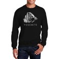 thumbnail image 1 of LA Pop Art Men's Word Art Crewneck Sweatshirt - Yosemite, 1 of 2