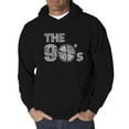 thumbnail image 1 of LA Pop Art Men's Word Art Hooded Sweatshirt - 90S, 1 of 2