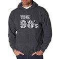 thumbnail image 1 of LA Pop Art Men's Word Art Hooded Sweatshirt - 90S, 1 of 2