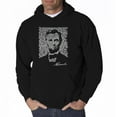thumbnail image 1 of LA Pop Art Men's Word Art Hooded Sweatshirt - ABRAHAM LINCOLN - GETTYSBURG ADDRESS, 1 of 2