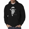 thumbnail image 1 of LA Pop Art Men's Word Art Hooded Sweatshirt - AL CAPONE-ORIGINAL GANGSTER, 1 of 2