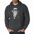 thumbnail image 1 of LA Pop Art Men's Word Art Hooded Sweatshirt - AL CAPONE-ORIGINAL GANGSTER, 1 of 2