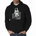 thumbnail image 1 of LA Pop Art Men's Word Art Hooded Sweatshirt - ASTRONAUT, 1 of 2