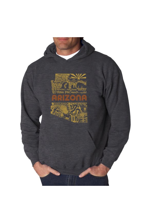 Men's Word Art Hooded Sweatshirt - Az Pics