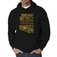 thumbnail image 1 of LA Pop Art Men's Word Art Hooded Sweatshirt - Az Pics, 1 of 2