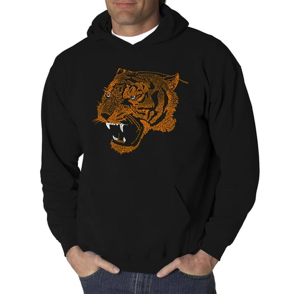 LA Pop Art Men's Word Art Hooded Sweatshirt - Beast Mode