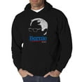 thumbnail image 1 of LA Pop Art Men's Word Art Hooded Sweatshirt - Bernie Sanders 2020, 1 of 2