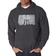 thumbnail image 1 of LA Pop Art Men's Word Art Hooded Sweatshirt - Brooklyn Bridge, 1 of 2