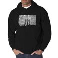 thumbnail image 1 of LA Pop Art Men's Word Art Hooded Sweatshirt - Brooklyn Bridge, 1 of 2