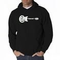 thumbnail image 1 of LA Pop Art Men's Word Art Hooded Sweatshirt - COME TOGETHER, 1 of 2