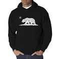 thumbnail image 1 of LA Pop Art Men's Word Art Hooded Sweatshirt - California Dreamin, 1 of 2