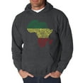 thumbnail image 1 of LA Pop Art Men's Word Art Hooded Sweatshirt - Countries in Africa, 1 of 2
