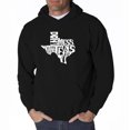 thumbnail image 1 of LA Pop Art Men's Word Art Hooded Sweatshirt - DONT MESS WITH TEXAS, 1 of 2