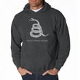 thumbnail image 1 of LA Pop Art Men's Word Art Hooded Sweatshirt - DONT TREAD ON ME, 1 of 2