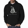 thumbnail image 1 of LA Pop Art Men's Word Art Hooded Sweatshirt - DONT TREAD ON ME, 1 of 2