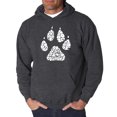 thumbnail image 1 of LA Pop Art Men's Word Art Hooded Sweatshirt - Dog Mom, 1 of 2