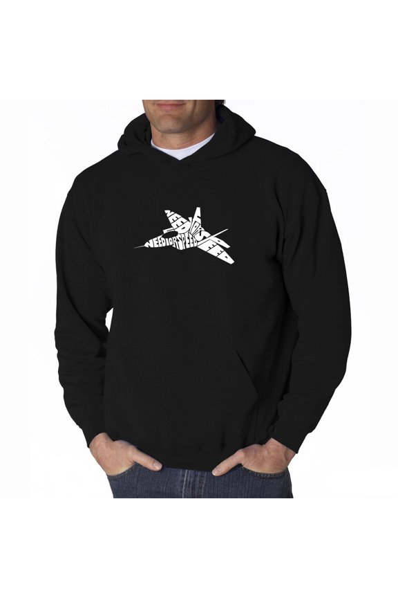 Men's Word Art Hooded Sweatshirt - FIGHTER JET - NEED FOR SPEED