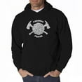 thumbnail image 1 of LA Pop Art Men's Word Art Hooded Sweatshirt - FIREMAN'S PRAYER, 1 of 2