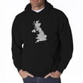 thumbnail image 1 of LA Pop Art Men's Word Art Hooded Sweatshirt - GOD SAVE THE QUEEN, 1 of 2