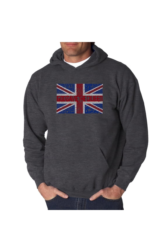 Men's Word Art Hooded Sweatshirt - God Save The Queen