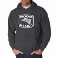 thumbnail image 1 of LA Pop Art Men's Word Art Hooded Sweatshirt - HECHO EN MEXICO, 1 of 2