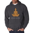 thumbnail image 1 of LA Pop Art Men's Word Art Hooded Sweatshirt - Inhale Exhale, 1 of 2