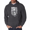 thumbnail image 1 of LA Pop Art Men's Word Art Hooded Sweatshirt - JESUS, 1 of 2
