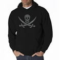 thumbnail image 1 of LA Pop Art Men's Word Art Hooded Sweatshirt - LYRICS TO A LEGENDARY PIRATE SONG, 1 of 2