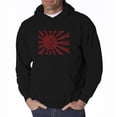 thumbnail image 1 of LA Pop Art Men's Word Art Hooded Sweatshirt - Lyrics To The Japanese National Anthem, 1 of 2