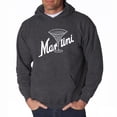 thumbnail image 1 of LA Pop Art Men's Word Art Hooded Sweatshirt - Martini, 1 of 2