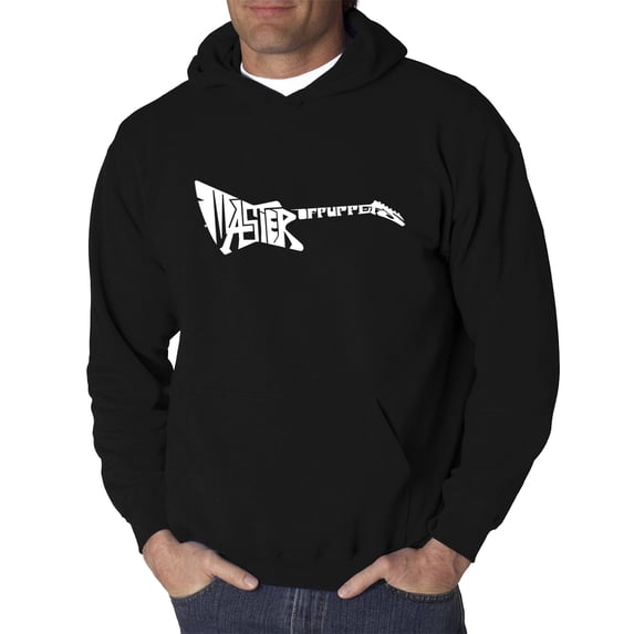 LA Pop Art Men's Word Art Hooded Sweatshirt - Master of Puppets
