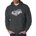 thumbnail image 1 of LA Pop Art Men's Word Art Hooded Sweatshirt - Mobsters, 1 of 2