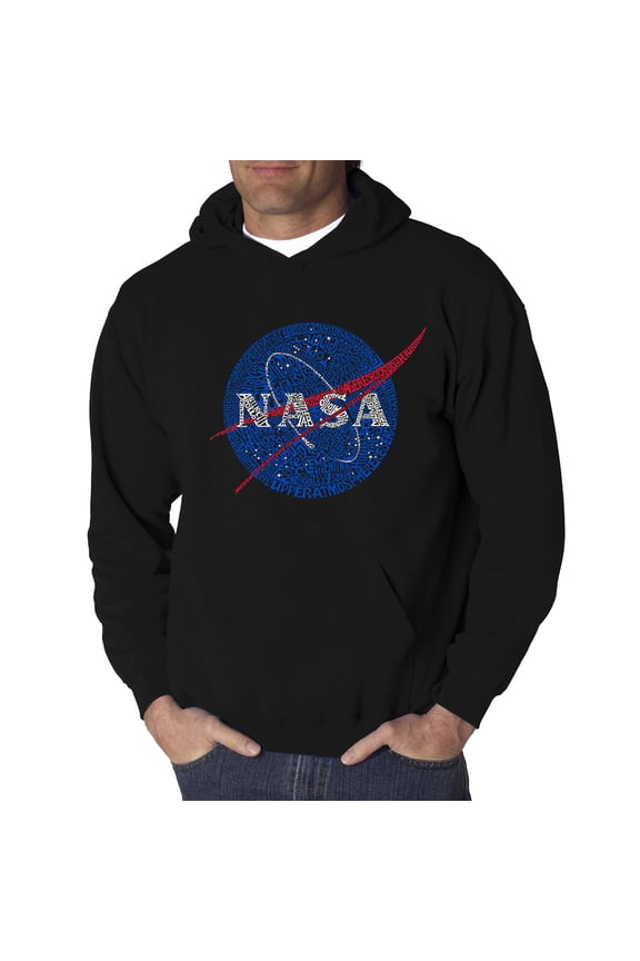 Men's Word Art Hooded Sweatshirt - NASA's Most Notable Missions