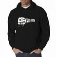 thumbnail image 1 of LA Pop Art Men's Word Art Hooded Sweatshirt - NY SUBWAY, 1 of 2