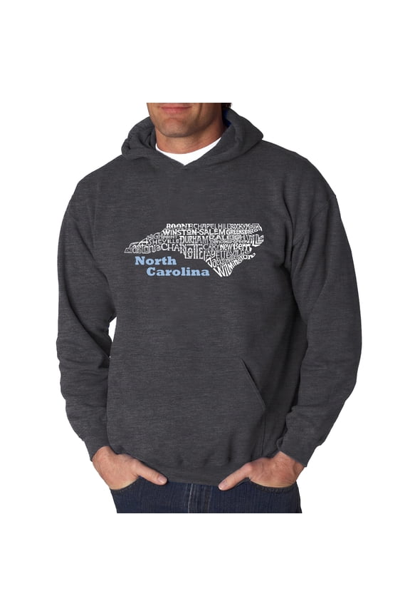 Men's Word Art Hooded Sweatshirt - North Carolina