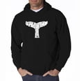 thumbnail image 1 of LA Pop Art Men's Word Art Hooded Sweatshirt - SAVE THE WHALES, 1 of 2