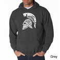 thumbnail image 1 of LA Pop Art Men's Word Art Hooded Sweatshirt - SPARTAN, 1 of 2