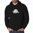 thumbnail image 1 of LA Pop Art Men's Word Art Hooded Sweatshirt - STEGOSAURUS, 1 of 2