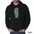 thumbnail image 1 of LA Pop Art Men's Word Art Hooded Sweatshirt - TIGER, 1 of 2