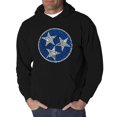thumbnail image 1 of LA Pop Art Men's Word Art Hooded Sweatshirt - Tennessee Tristar, 1 of 2
