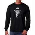 thumbnail image 1 of LA Pop Art Men's Word Art Long Sleeve T-shirt - AL CAPONE-ORIGINAL GANGSTER, 1 of 2